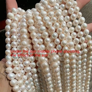 Natural Freshwater Real <strong>Pearl</strong> <strong>10</strong>-<strong>11mm</strong> Potato Round <strong>Pearls</strong> Strand Jewelry <strong>Loose</strong> Beads Wholesale