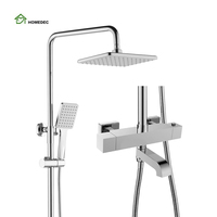 Ensemble de mélangeurs de douche et de baignoire, eau chaude et froide, pour salle de bains en laiton, moderne, livraison gratuite
