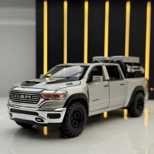 Modelo de Auto de Juguete 1:<span class=keywords><strong>32</strong></span>, Camioneta RAM de Metal Fundido a Presión, Modelo de Auto de Aleación con Sonido y Luz, Puertas que se Abren, Decoración, Modelo de Auto de Metal - Product Image 6