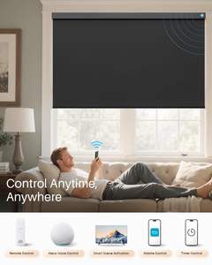 Persianas Automatizadas Motorizadas, Persianas Enrollables Inteligentes, Persianas Enrollables, Persianas Opacas para el Hogar - Product Image 3