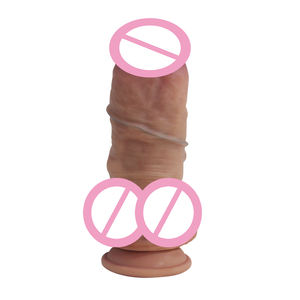 8 Zoll großer Penis lebensechte echte Frau Muschi stimulieren <span class=keywords><strong>Dildo</strong></span> zwei Schichten Silikon Schwanz Sexspielzeug für weibliche Vagina Masturbation - Product Image 1