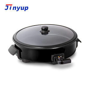 Olla Eléctrica de Acero Inoxidable con Placa Calefactora y Tapa de Vidrio Templado, Ahorradora de Energía, para Uso Doméstico, Enchufe Estadounidense - Product Image 1