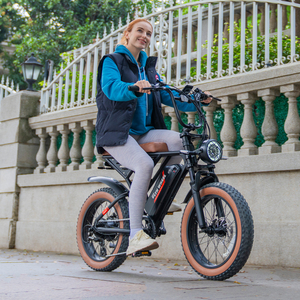 Bicicleta Eléctrica Retro Knight, Motor de 1500W de Potencia Máxima, 28MPH, 55 Millas de Autonomía, Neumáticos Anchos, Bicicleta Eléctrica para Adultos - Product Image 3