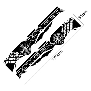 2021 vinyle voiture autocollants pneu estampage <span class=keywords><strong>boussole</strong></span> aventure hors route graphique décalcomanies pour Ford <span class=keywords><strong>Ranger</strong></span> Raptor pick-up accessoires - Product Image 2