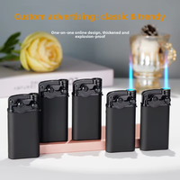 Nouveau Briquet Métallique Moderne Coupe-Vent avec Publicité Imprimée Rechargeable Haut de Gamme Vente en Gros