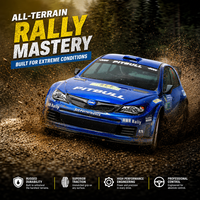 HNR H9804SR Voiture RC Brushless 1/10 4x4 pour Course sur Route et Drift, avec ESC, Haute Vitesse, Télécommandée, Expert en Résine et Métal, Prête à Rouler (RTR)