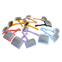 Brosse démêlante en bois Histotree de haute qualité à picots longs et confortables pour toilettage canin (multicolore)