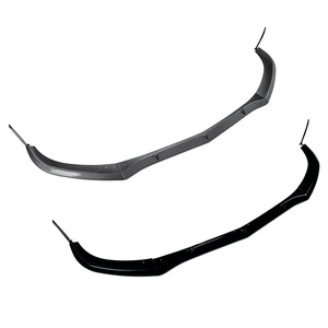 Mercedes-Benz C-Class Front Lip Splitter Piano Black Carbon Fiber Texture 2015-2022 PP Material - Product Image 5