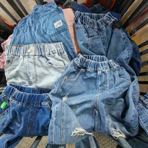 Pantalones Infantiles de Segunda Mano en Oferta, Estilos Variados al por Mayor, Excelentes Pantalones Usados para Niños y Niñas - Product Image 1