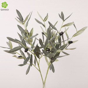 Branches d'olivier artificielles avec fruits, 30cm-100cm, en plastique et tissu, pour décoration intérieure, matériaux pour arrangements floraux - Product Image 5