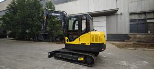 80 nuove condizioni di escavatore a quattro ruote con braccio lungo in legno a pinza per trincea accessori di riempimento motore come componente del nucleo - Product Image 4