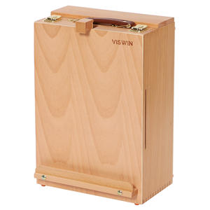 Набор для рисования VISWIN, очень большой регулируемый деревянный стол с 2 выдвижными ящиками, мольберт и принадлежности для рисования - Product Image 4