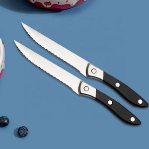 Combinación gratuita de utensilios de cubiertos de acero inoxidable y asador, cuchillo de bistec con borde dentado, cuchillos de cocina - Product Image 5