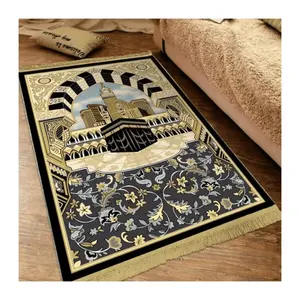 Wangjun customize Design polyester Prayer Mat Home Living Room Anti Slip Prayer Mat