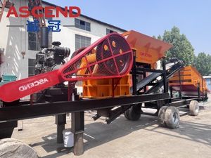 P400x600 p500x750 डीजल संचालित मोबाइल जबड़े क्रशर के साथ पेबल खनन के लिए कंपन स्क्रीन - Product Image 3