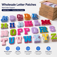 Parches de Chenilla con Letras de la A a la Z, Apliques Bordados para Ropa, Accesorios, Regalos y Reventa, Disponibles al por Mayor