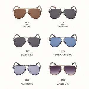 Nuevas Gafas de Sol Steampunk Vintage de Lujo 2022 para Hombre y Mujer, Montura Grande, Protección UV400, Metálicas, Estilo Piloto, para Conducir - Product Image 4