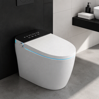 WC intelligent monobloc à chasse automatique avec bidet intégré et télécommande