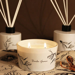 Anker — <span class=keywords><strong>bougie</strong></span> écologique de grande taille, Simple, noire et blanche, 2 osier, 235G - Product Image 2