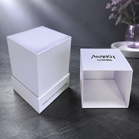 Emballage personnalisé pour pot de bougie, boîte cadeau rigide de luxe avec insert en papier pour l'emballage de la marque de parfums d'intérieur
