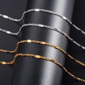 Collier chaîne Rolo poli en acier inoxydable de 2 mm de large pour femmes et hommes, ras-de-cou en métal couleur argent/or, accessoires de bijoux, cadeau - Product Image 2