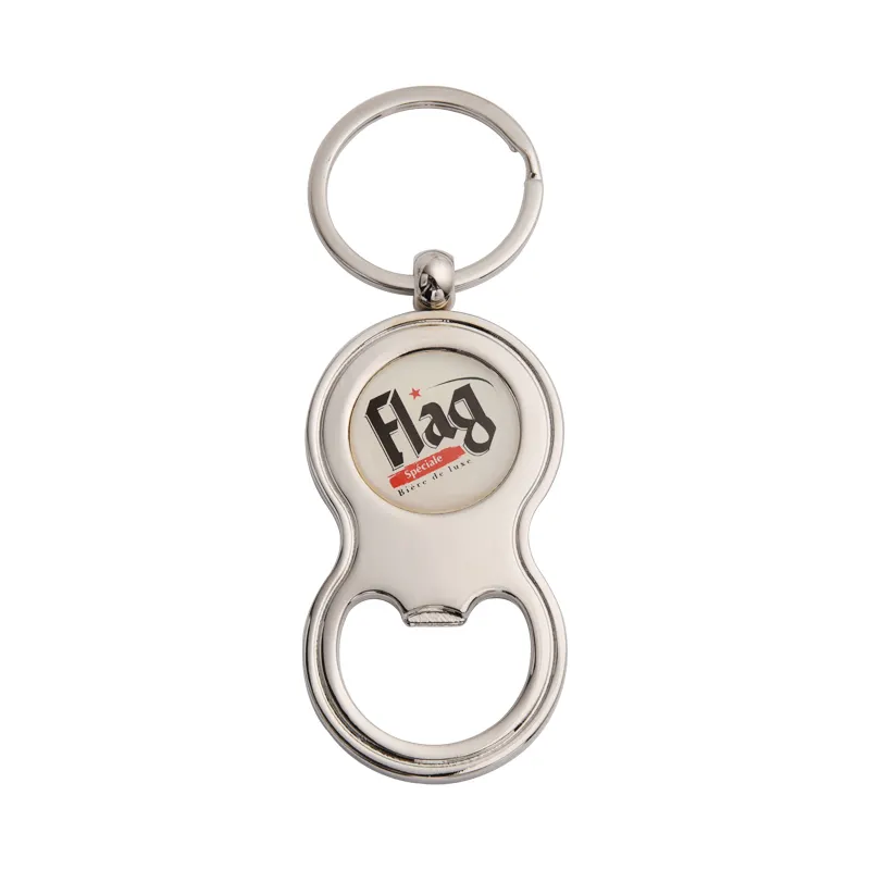 2024 mới thăng hoa trống mở chai Keychain kim loại bia mở chai Keychain