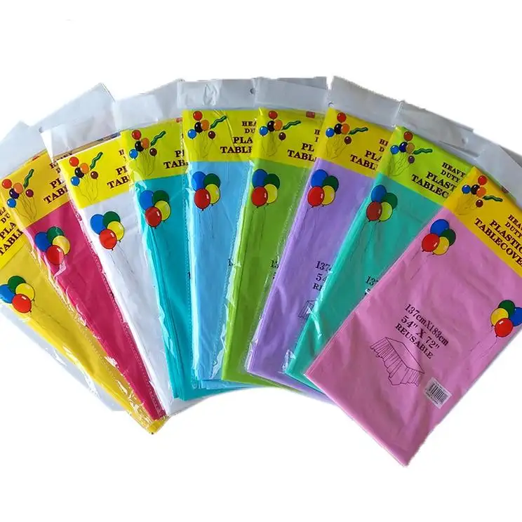 Одноразовые скатерти для праздничного стола, полиэтиленовый пластиковый обеденный стол, Скатерть для свадьбы, дня рождения, прямоугольная скатерть