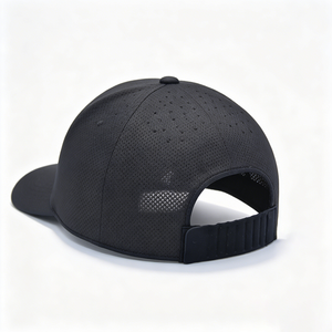 Premium Promotional Custom Logo Printed Mesh Structured Breathable <b>Black</b> <b>Baseball</b> <b>Cap</b> for Fashion Streetwear Sports - Product Image 4