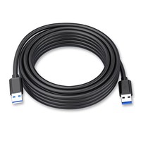 Cable de Extensión USB 3.0 de Alta Velocidad, Macho a Macho, 1m, USB3.0 AM a USB3.0 AM, Cable Extensor para Transferencia de Datos y Sincronización