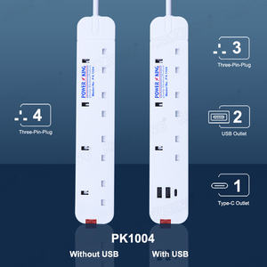 Prise d'extension OEM de fabrication en usine multiprise de type britannique avec câble d'alimentation 13A 3m et protecteur de surcharge - Product Image 5