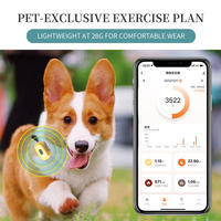 Collier GPS intelligent pour animaux de compagnie avec application, suivi de l'activité, du sommeil, des pas et des calories en temps réel, 4G GPS