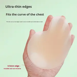 Gaun pernikahan spandeks/katun seksi, bantalan Bra tidak terlihat Push-Up gesper depan serbaguna koleksi payudara sisi tipis - Product Image 2