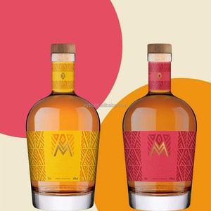 Personnalisé 200Ml 375Ml 500Ml 750Ml Transparent Rond <span class=keywords><strong>Vide</strong></span> Esprit Verre Liqueur <span class=keywords><strong>Vin</strong></span> Whisky Vodka Tequila Bouteille Avec <span class=keywords><strong>Bouchon</strong></span> En Liège - Product Image 3