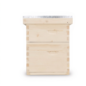 รังผึ้งแบบ Langstroth 2 ชั้น รุ่น New MengerBee 10 เฟรม ไม้สนแบบ Dovetail Joint  ยังไม่ได้ประกอบ  รับประกัน 2 ปี รุ่น B-7L - Product Image 1