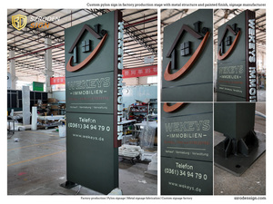 Letrero LED Personalizado para Exteriores, Tipo Tótem o Monumento, para Inmobiliarias, Centros Comerciales, Estacionamientos, Entradas y Señalización - Product Image 5