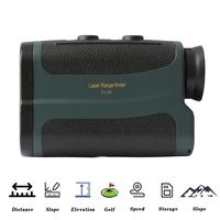 Télémètre laser de golf portable Jianno K2, grossissement 7x, objectif 28 mm, IP56, ABS+Caoutchouc, verrouillage en 0,5 s pour la chasse