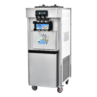 Professionele Commerciële Nieuwe Automatische 3 Smaken Fruit Ijs Maker Softijs Machine Voor Restaurant Melkwinkel
