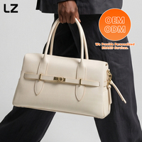 Sacs à main LZ OEM en cuir véritable texturé crocodile vintage avec logo personnalisé pour femmes, grande capacité, sac à bandoulière à poignée supérieure, directement de l'usine