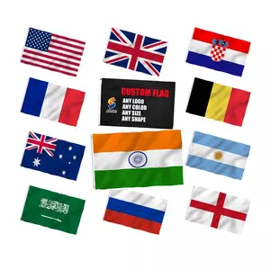 Iklan promosi 3x5 kaki negara bendera khusus di seluruh dunia bendera kuning hijau hitam merah putih biru