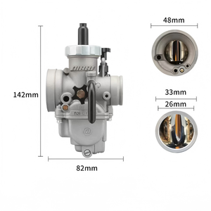 Nuevo <span class=keywords><strong>Carburador</strong></span> de Aluminio de Alto Rendimiento PZ30 <span class=keywords><strong>para</strong></span> Sistema de Combustible de Motocicleta, <span class=keywords><strong>para</strong></span> Motos de Cross, ATV y Scooters de 125cc/150cc/200cc, 1 Año de Garantía - Product Image 2