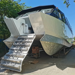 Nouveau catamaran en aluminium de 75 places avec moteur hors-bord pour le tourisme maritime et fluvial, longueur 15m - Product Image 5