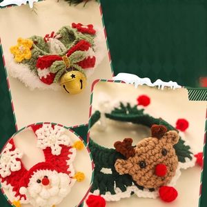 Otoño Invierno mascota bufanda gato sombrero Breakaway algodón poliéster decorativo gatito ropa Collar Navidad inspirado perro - Product Image 5