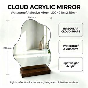 Modern Makeup Mirror Desk Stand Plastic Desk <b>Decor</b> Mirror Cute <b>Room</b> <b>Decor</b> <b>Aesthetic</b> Separable Wall Mounted Gift Mirror - Product Image 2