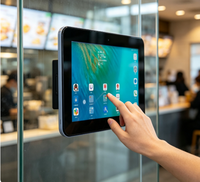 Tablette tactile Android 10,1'' 15,6'' avec écran tactile capacitif NFC RJ 45 RK3568, barre lumineuse murale PoE
