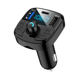 Kit voiture multifonction BT29 <span class=keywords><strong>Adaptateur</strong></span> audio <span class=keywords><strong>Bluetooth</strong></span>/Émetteur <span class=keywords><strong>radio</strong></span> FM/Lecteur MP3/Chargeur de voiture USB Type-C Charge rapide - Product Image 3