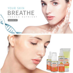 Ensemble de soins de la peau personnalisable OEM, naturel, biologique, à base de vitamine C, d'acide kojique et de curcuma, anti-rides, éclaircissant, réducteur de taches brunes et d'acné - Product Image 5