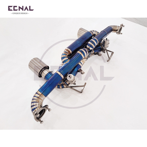 Système d'échappement Catback Valvetronic en titane Ecnal pour Porsche 718 GT4 RS 4.0T <span class=keywords><strong>2020</strong></span>+, silencieux <span class=keywords><strong>de</strong></span> performance, tuyau d'échappement - Product Image 2