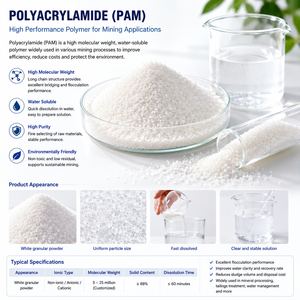 Poliacrilamida Aniónica (<span class=keywords><strong>PAM</strong></span>) de Ultra Alto Peso Molecular y Ultra Alto Carga, 99% de Pureza en Polvo, Reforzador de Infiltración Profunda para - Product Image 4
