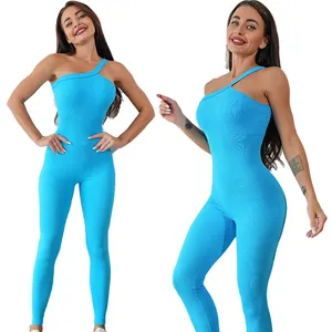 Women's Adjustable Seamless Sportswear Backless One Piece Jumpsuit Yoga Fitness Reducer