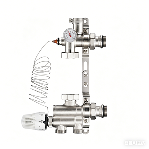 Válvula <span class=keywords><strong>Mezcladora</strong></span> de Agua Termostática de Latón de Alta Precisión, Diseño Moderno con Sistema de Calefacción por Suelo Radiante - Product Image 2